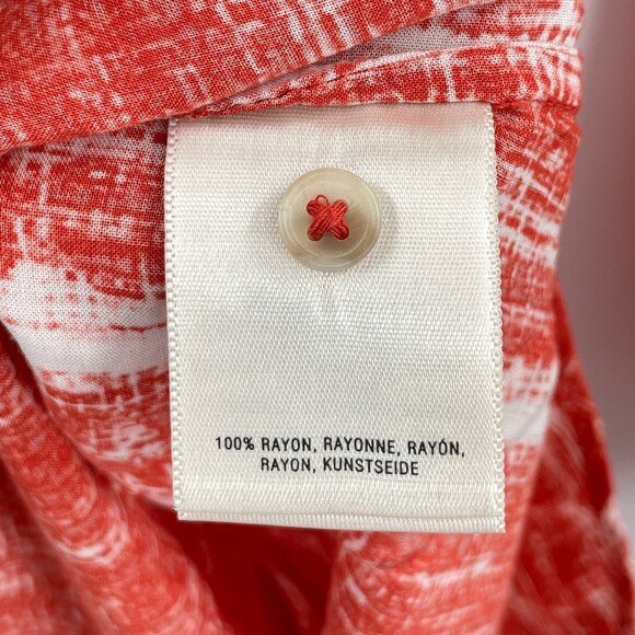 MAEVE Calia Long Sleeve Roll Tab Button Down Orange Tunic Top Size 0 - Picture 6 of 6